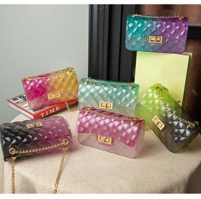 China Cross 2021 - Clear Jelly Purse Handbag Fashion Soft Female Handbags CIA Body Fashion PVC Women's Purses in Wholesale for sale