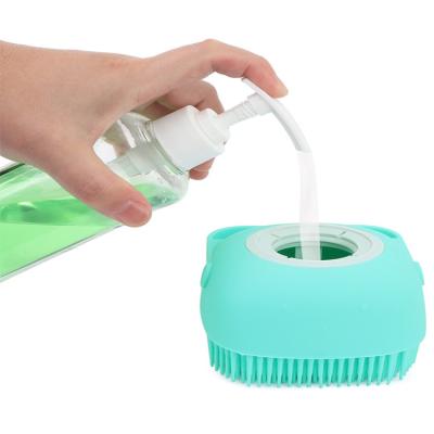 China Wholesale Long Handle Body Brushes Bath Eco-Friendly Skin Scrubber Soft Exfoliating Body Shower Brush Filling Liquid Silicone Bath Brush for sale