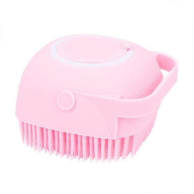 China 2022 Products New Long Handle Body Brush Soft Silicone Double Sided Face Cleaning Scalp Massager Shampoo Brush Baby Silicone Bath Brush for sale