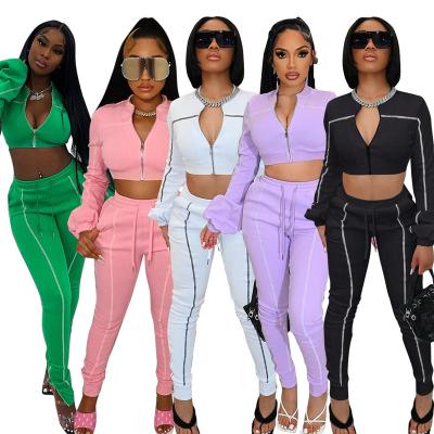 China Anti-pilling Fashion Womens Hoodies Set Autumn Winter Casual Workout Sets Windbreaker Tracksuit Two Piece Sets Joggers Mujer For Women 2022 for sale