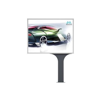 China Outdoor High Quality Street Furniture LED Advertising Static Billboard Display On Samll Metal Pole for sale