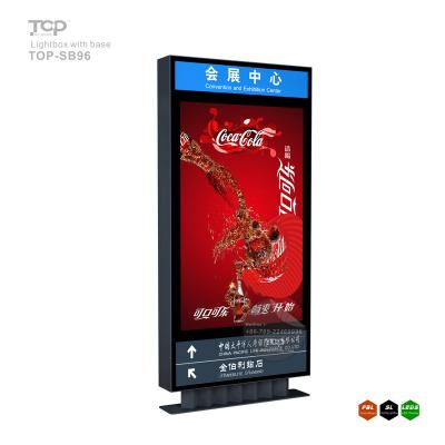 China Aluminum Alloy Aluminum Structure System Outdoor Waterproof Scrolling Electronic Digital Billboard With Base for sale