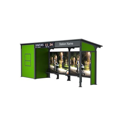 China Outdoor Modern Digital Signage Multifunctional Bus Stop Booth for sale