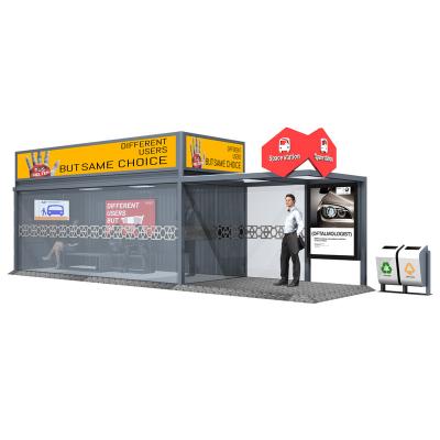 China Cost-effective high quality custom aluminum alloy solar used bus stop shelters for sale for sale