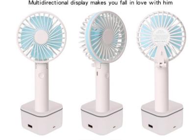 China Mini tragbarer Tischventilator-faltender Handfan mit USB-Akku-Basis zu verkaufen