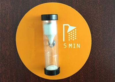 China 4mins  / 5mins  / 10mins Sand Clock Plastic Shower Timer with Sucker Hourglass Sand Timer for sale