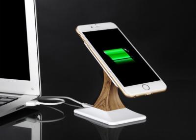 China CE Universal Wireless Phone Charger Wooden Stand Phone Holder QI Wireless Charger for sale