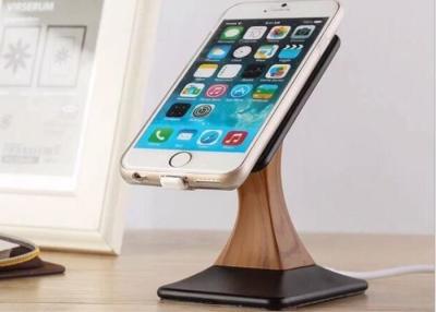 China Voor IPhone X Houten Draadloze Lader Verklaarde de Lader van 10W Snelle Draadloze het Laden Stootkussentribune Te koop