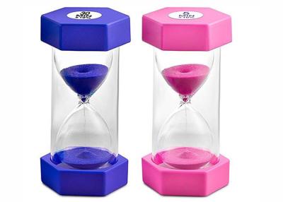 China Hourglass Decorative Sand Timer 5 / 30 Minutes Timer Clock Shock Resistant for sale