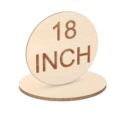 China Contemporary Wholesale Art Craft Plywood 10Pcs Unfinished Wood Rounds Wooden Cutouts for DIY Crafts Christmas Home Decorations for sale