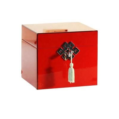 China Handmade Red Color Lacquer Boxes lacquer box with lid for sale