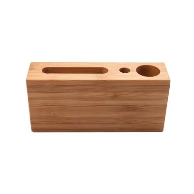 China Handmade Bamboo Wood Pens Pencils Holder Cup for Desk Remote Control Holder, Desktop Storage for sale