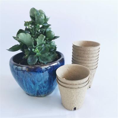 China Grow Seedlings Pulp 4 Square Hole Cup Flower Seedling Plant Nursery Paper Paper Trays And Lids Plant Fiber for sale