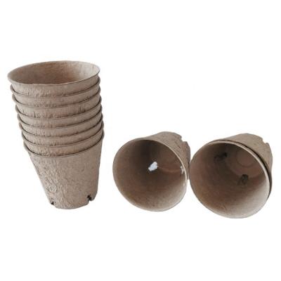 China For Seedling Trays Eco-Friendly Biodegradable Plant Round Pulp Starter Trays Nursery Garden Planters Paper Cup Peat Gardening Pots For Plants for sale