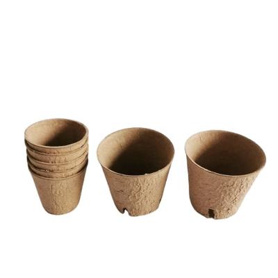 China Grow Compostable Seedlings Pulp Seedling Flower Pot Seeding Cup Starting Mud Molded Seedling Rising for sale