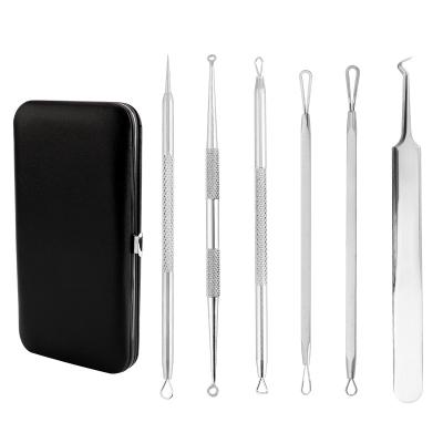 China Personal Total Blackhead Removal Face Care Tool Kit 6pcs Blackhead Skin Blackhead Remover Kit for sale