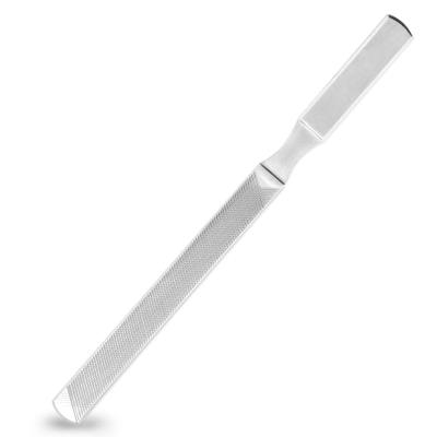 China Professional Durable Double Sided Stainless Steel Nail File Manicure Pedicure Nail File Rasp Nail Beauty Care Tool for sale