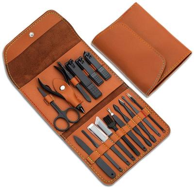 China Finger Nail 16 Pcs Manicure Set Nail+foot Grooming Kit Foot Care Pedicure Set for sale