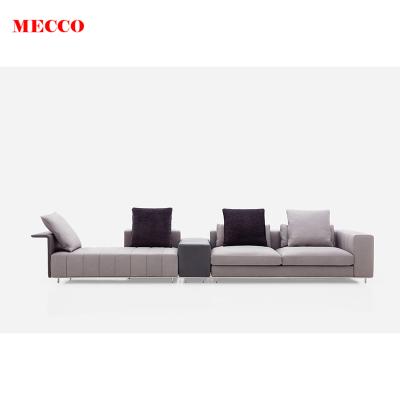 China (Others) Modern Design Adjustable Sofas Leather Upholstery Modern Living Room Sofa Leather Down Material Italian Recliner Leather Sofa for sale