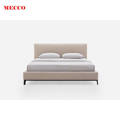 China Free Sample Mecco Luxary Bed Fabric Lit Single Beds Modern Minimalism Girls Modern Queen Bed Frame Headboard for sale