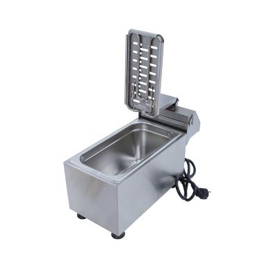 China 6L 2000w Stainless Steel Double Electricity Industrial Deep Fryer Electric for sale