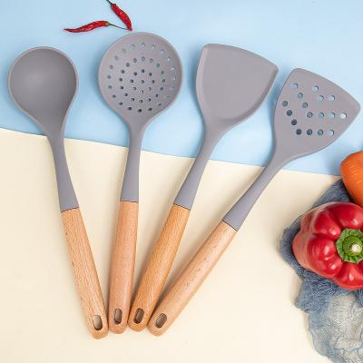 China Viable Hot Selling Kitchen Accessories 4 Piece Non-stick Silicone Cookware Household Kitchenware Set for sale