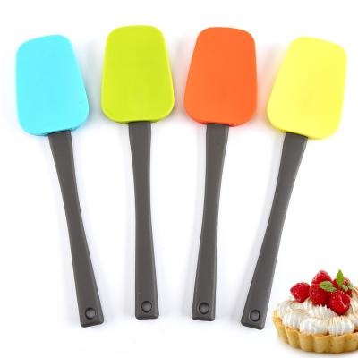 China Sustainable Kitchen Cooking Tools Kitchenware Nonstick Silicone And PP Handle Tool Silicone Baking Spatula for sale