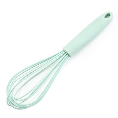 China Viable Manual Silicone Egg Beater Food Grade Mini Hand Whisk for sale