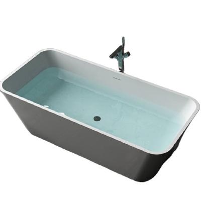 China Bathroom Modern Artificial Solid Outdoor Bathtub Standard Oval Stone Acrylic Resin for sale