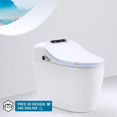 China Modern Fully Automatic Voice Acoustic Smart Toilet With Bidet Self Clean Smart Toilet Q9 Floor Floor Smart Toilet for sale