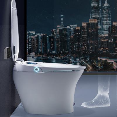 China Hotel Modern Luxury Electric Automatic Bidet One-piece Toilet Smart Strap H-051 for sale