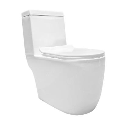 China Modern Toilet Large One Piece High End Washdown Porcelain WC Body Modern Toilet Large 0832 for sale