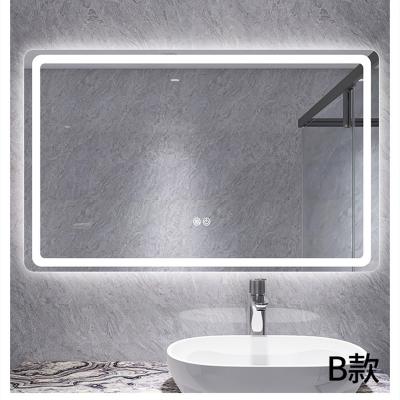 China Bright M03 customized frameless mirror touch screen lights bathroom mirror with unti-fog for sale