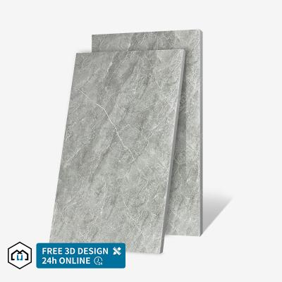 China Modern gray porcelanato porcelain crystal polished floor tiles 600x1200 for sale