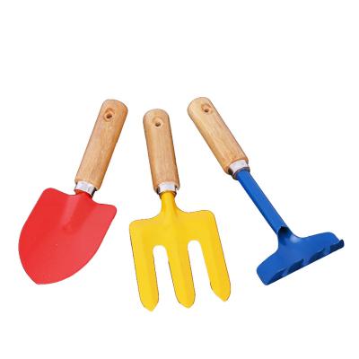 China Garden Tool Kit Kindergarten Toys Shovel Rake Kindergarten Tool Kit 3 Pecs For Kids Tools for sale