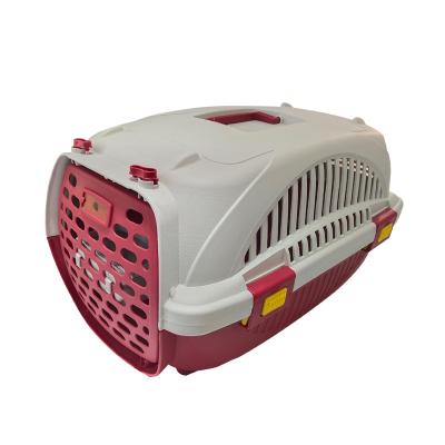 China BS C012 Approved Breathable Portable Airline Transport Pet Cages Carriers Houses Small Pet Cage for sale