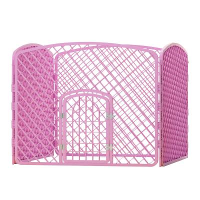 China BS C003 DIY Folding Pet Playpen Puppy Fence Outdoor Large Space Viable Cage For Dog Pet Indoor Fence for sale