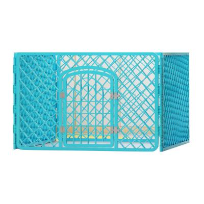 China Breathable Wholesale Dog Puppy Playpen Fence Outdoor Indoor Outdoor Exercise Barrier With 4 Panels for sale