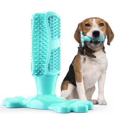 China Wholesale Viable Dog Chew Toys Rubber Interactive Pet Toys Q.I. Training Oral Molar Molar Tooth Rod Toy for sale