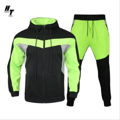 China HT Breathable Custom Mens Slim Fit Tracksuits Sportswear Gyms Sweatsuit Set Tracksuit for sale