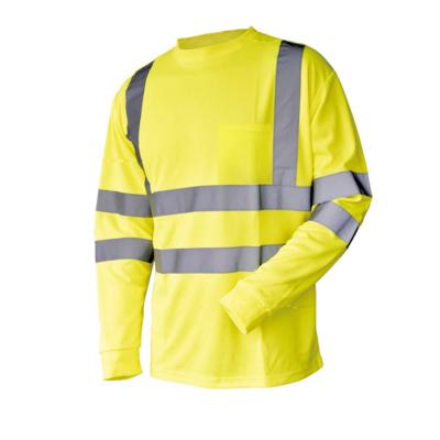 China Yellow Orange Short Sleeve HIGH Long Visibility Water Proof Reflective Safety Clothing for sale