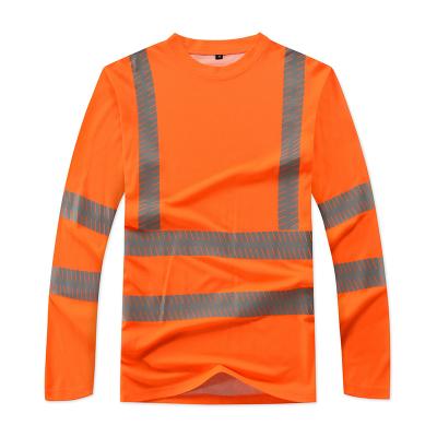 China Breathable Long Sleeve High Visibility Safety Clothing Work Uniform T-Shirts for sale