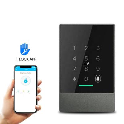 China IP66 TTLOCK Waterproof Fingerprint Touch 125khz RFID Keypad Phone App Remote Control Access Control System 125*179*15mm for sale