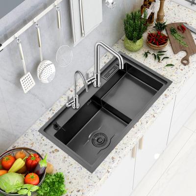 China Without Faucet Single bowl kitchen sink wash vegetables kitchen sink with faucet accessories for sale