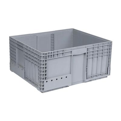 China Recyclable good quality plastic cargo storage crate KLT turnover heavy duty custom stakcable box for sale