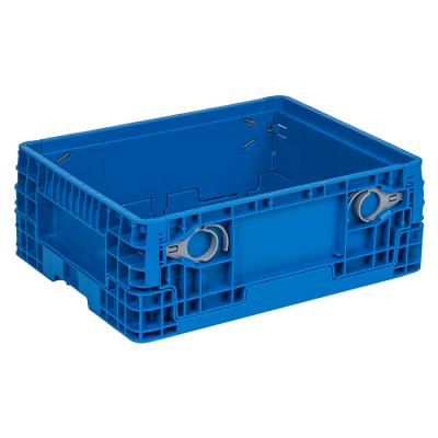 China High Quality Collapsible Foldable Storage Box Plastic Folding Goods Stackable Crates For Transportation for sale