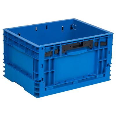 China New Design Collapsible Collapsible Foldable Storage Container Plastic Stackable Box Economical Recyclable Crate for sale