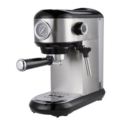 China Coffee Maker Compact Design Espresso Coffee Machine 20 Bar with Pressure Gauge and Espresso Coffee Maker for Cappuccino and Latte for sale