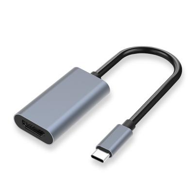 China 4K Aluminum Portable Type C to HD-MI USB Adapter 3.1 USB-C USBC to HD-MI Adapter Male to Female Cable Converter for sale