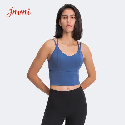 Chine Usine de dessus de soutien-gorge de Criss Cross Back Strappy Yoga de soutien-gorge de sports de soutien-gorge de sports de yoga avec démontable capitonné à vendre